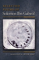Selected poems of Solomon Ibn Gabirol