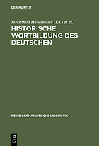 Historische Wortbildung des Deutschen