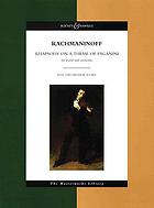Rapsodie sur un thème de Paganini : pour piano et orchestre, op. 43
