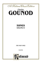 Songs : for high voice. Volume IV