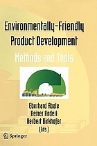 Environmentally-friendly product development : methods and tools