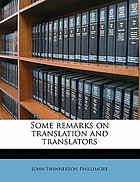 Some remarks on translation and translators