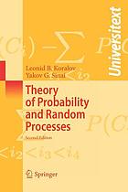 Theory of probability and random processes