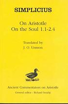 On Aristotle on the soul 1.1-2.4