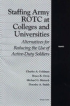Staffing Army ROTC at colleges and universities : alternatives for reducing the use of active-duty soldiers