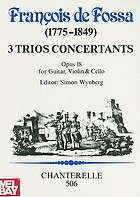 3 duos opus 61 : for flute (oboe) or violin & guitar
