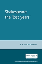 Shakespeare, the "lost years