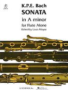 Sonata in A minor for flute solo