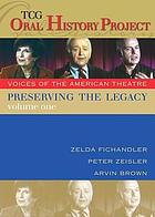 Preserving the legacy voices of the American theatre