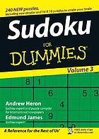 Sudoku for dummies, volume 3