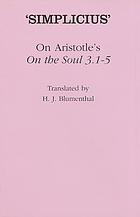 On Aristotle's On the soul 1.1-2.4