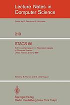 STACS 86 : 3rd Annual Symposium on Theoretical Aspects of Computer Science, Orsay, France, January 16-18, 1986