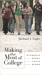 Making the most of college : students speak their minds