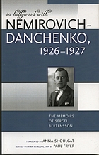 In Hollywood with Nemirovich-Danchenko, 1926-1927 : the memoirs of Sergei Bertensson