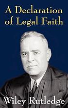 A declaration of legal faith