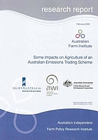 Some impacts on agriculture of an Australian emissions trading scheme