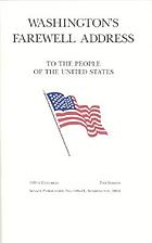 Washington's farewell address to the people of the United States
