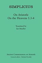 On Aristotle on the heavens 1.3-4