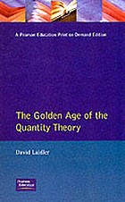 The golden age of the quantity theory : the development of neoclassical monetary economics, 1870-1914