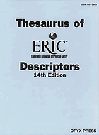 Thesaurus of ERIC descriptorsThesaurus of ERIC descriptors