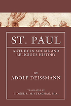 St. Paul; a study in social and religious history