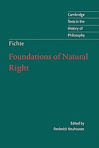 Grundlage des Naturrechts nach Prinzipien der Wissenschaftslehre