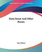 Main street, and other poems