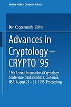 Advances in cryptology proceedings