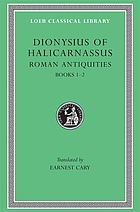 The Roman antiquities of Dionysius of Halicarnassus