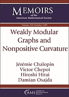 Weakly modular graphs and nonpositive curvature