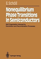 Nonequilibrium phase transitions in semiconductors : self-organization induced by generation and recombination processes