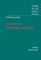 Lectures on philosophical ethics