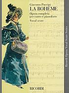 La Bohème : an opera in four acts