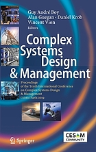 Complex systems design & management : Proceedings of the Tenth International Conference on Complex Systems Design and Management, CSD & M Paris 2019