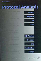 Protocol analysis : verbal reports as data