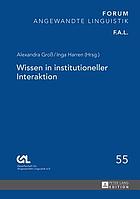 Wissen in institutioneller Interaktion
