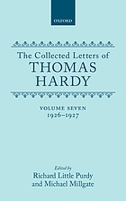 The collected letters of Thomas Hardy