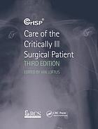 Care of the critically ill surgical patient