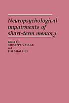 Neuropsychological impairments of short-term memory