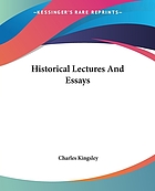 Historical lectures and essays