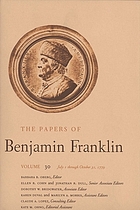 The papers of Benjamin Franklin