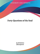 The forty questions of the soul : and the clavis