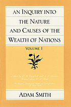 An inquiry into the nature and causes of wealth of nations. 1