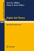 Higher set theory : proceedings, Oberwolfach, Germany, April 13-23, 1977