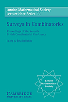 Surveys in combinatorics : proceedings of the 7th British Combinatorial Conference