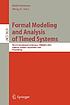 Formal Modeling and Analysis of Timed Systems, vol. 3829