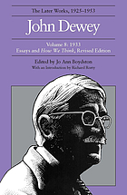 The later works, 1925-1953. Vol 8, 1933