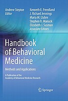 Handbook of behavioral medicine : methods and applications