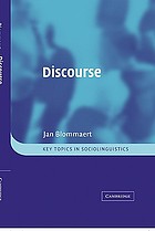 Discourse : a critical introduction