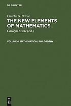 The new elements of mathematics